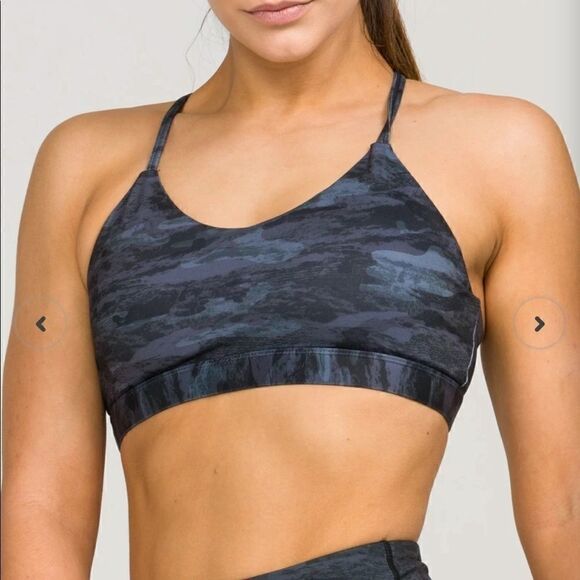 NWOT IAB MFG Namaste Black Camouflage bra medium - Picture 1 of 6